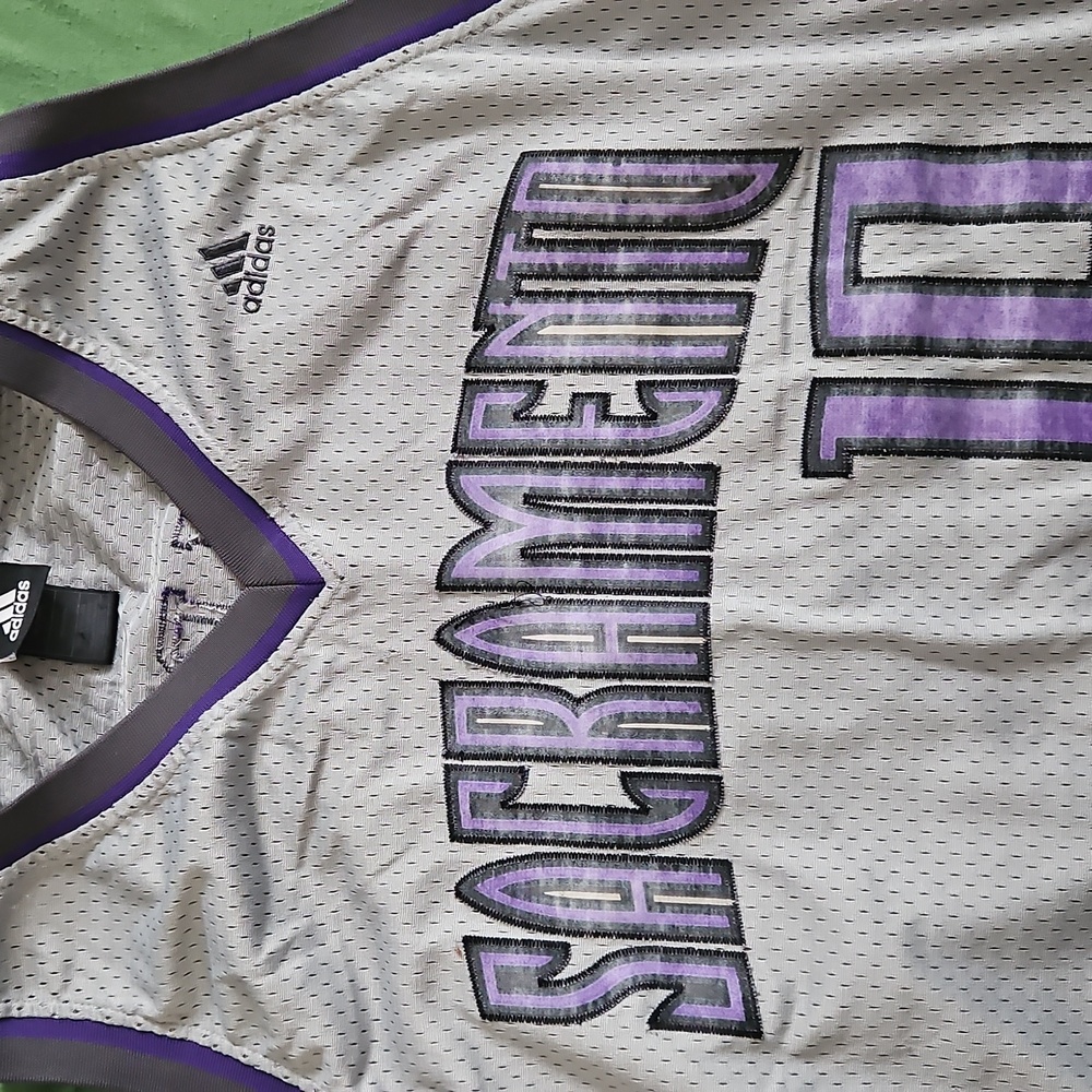 Adidas Sacramento Gray and Purple Jersey.. Bit Faded From Age. 1  Snag On Side